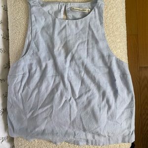Abercrombie High Neck Linen Tank